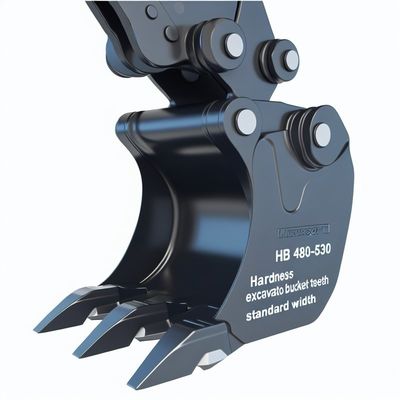 HB 480-530 Hardness Excavator Bucket Teeth with Standard Width and 2713-1218 Adapter for Heavy-Duty Excavation Applications